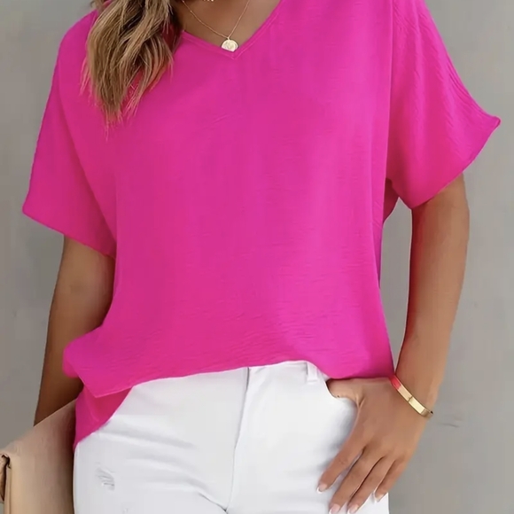Tops - Vibrant Pink Women's Top